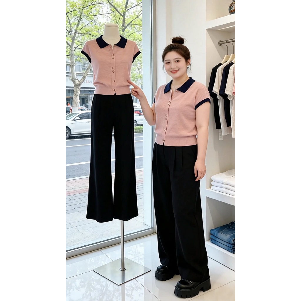 Áo Bigsize Nữ Tú Mỡ Áo Bigsize Thiết Kế Kiểu Nút Đơn Đi Chơi Đi Tiệc Đủ Size 45-80kg AK0431 | BigBuy360 - bigbuy360.vn