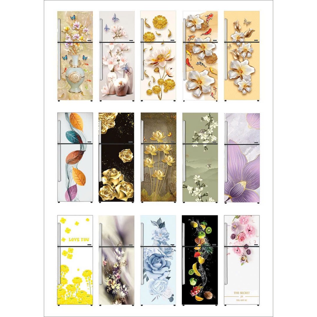 DECAL DÁN TỦ LẠNH KHỔ 70x180 cm - PHẦN 1 - TỔNG HỢP CÁC MẪU