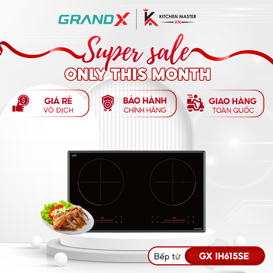 Bếp từ GrandX GX IH615SE — Bếp Điện Từ Đơn Giá Sinh Viên