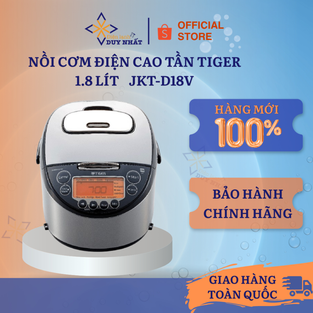 Nồi cơm điện cao tần Tiger 1.8 lít JKT-D18V