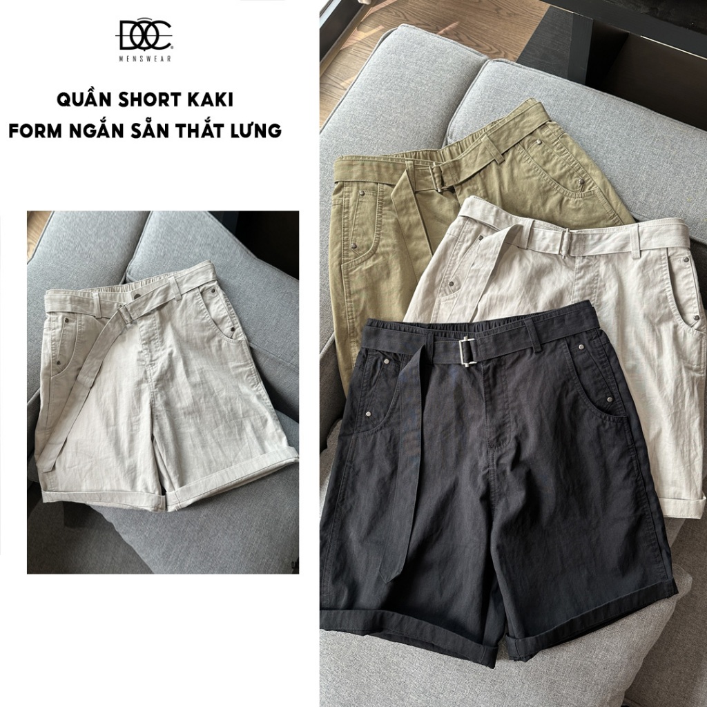 QUẦN SHORT KAKI NAM ĐỘC MENSWEAR - QN321