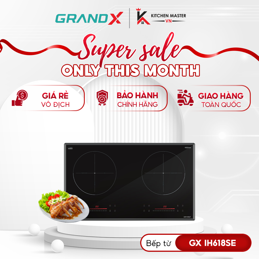 Bếp từ GrandX GX IH618SE Series 6 - Bếp Điện Từ Mini Tiện Lợi