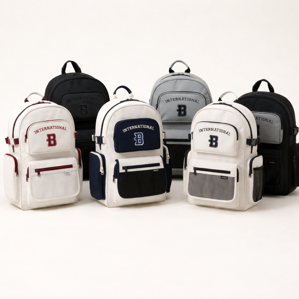 Balo nam nữ đi học đi làm BAMA Border Backpack cặp chống nước nhiều ngăn đựng laptop 13 14 15.6 inch | BigBuy360 - bigbuy360.vn