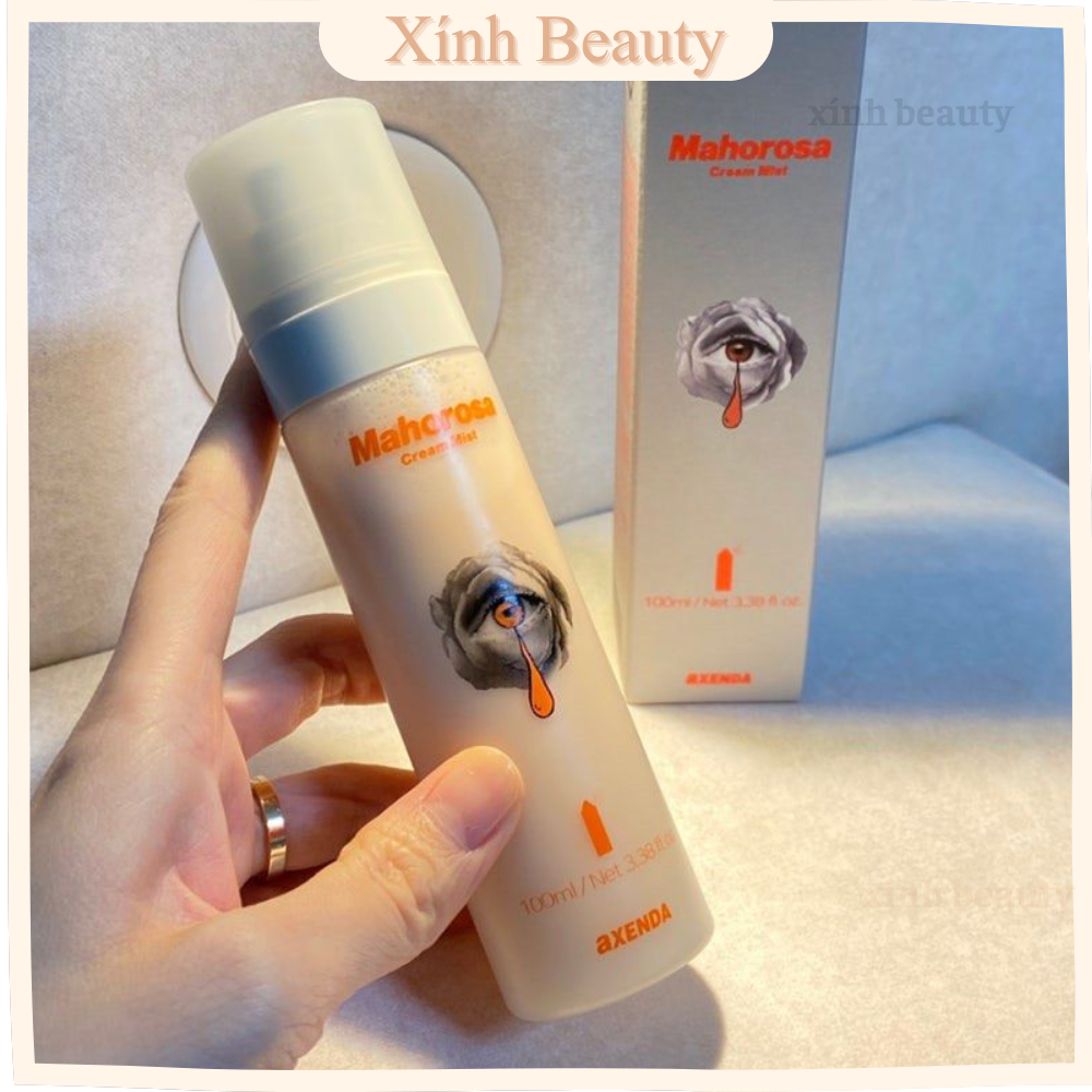 Xịt khoáng khoá ẩm, dưỡng da Axenda Mahorosa Cream Mist 100ml