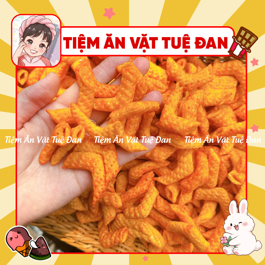 Snack Bim Bim Cánh Gà Đỏ Cay Ngọt Lắc Phô Mai, Bim Bim Cánh Gà Tuổi Thơ