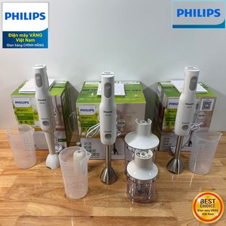Máy xay cầm tay promix philips hr2531 hr2534 hr2537 công suất 650w, bảo hành 2 năm chính hãng