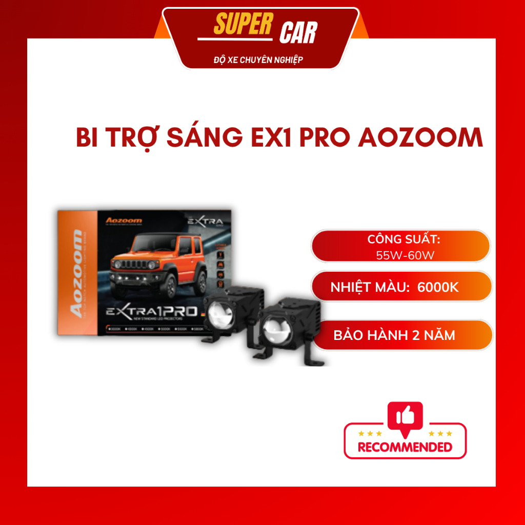 [BẢN MỚI NHẤT] Đèn Trợ Sáng Ex1 PRO 2026 Extra Lights Aozoom