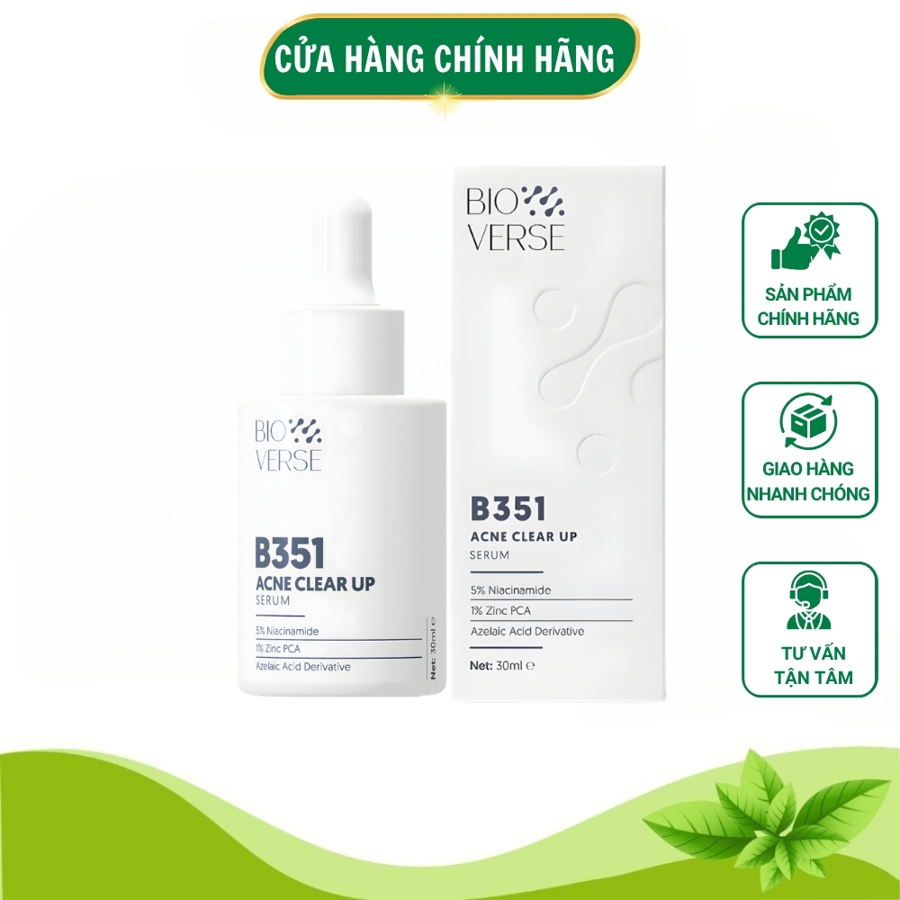 Serum Bioverse B351 Chính Hãng Tinh Chất Serum Hỗ Trợ Kiềm Dầu Cho Da Mụn Giúp Giảm Mụn Mờ Thâm Làm 