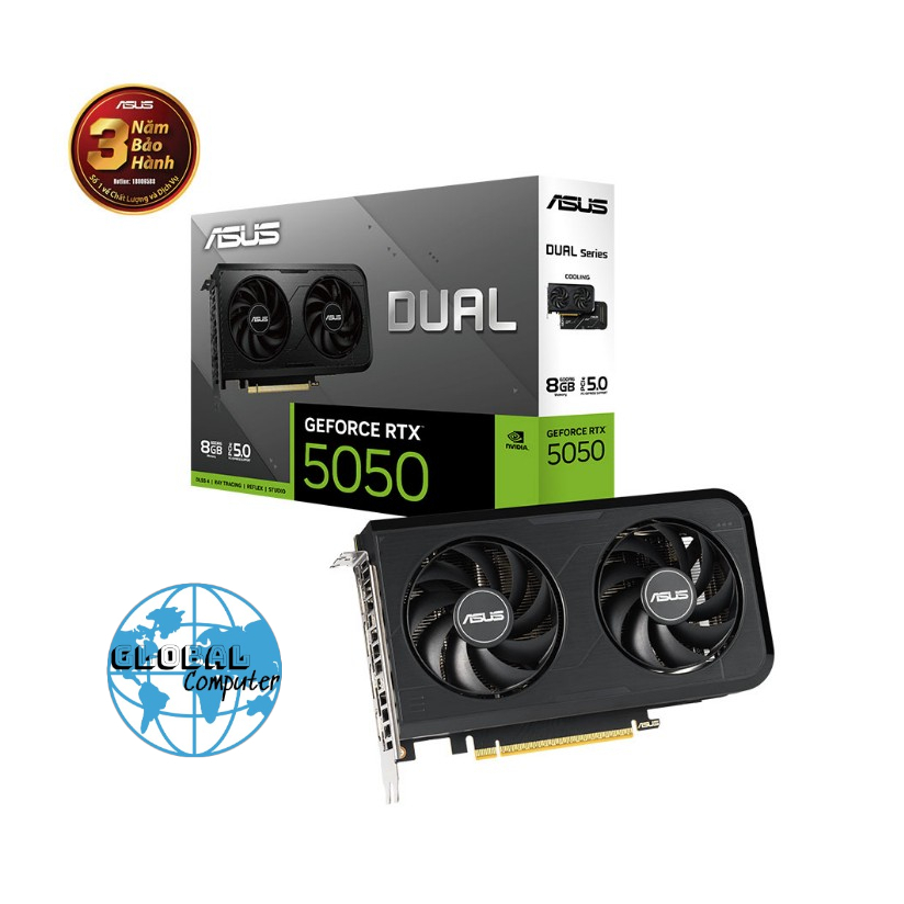 (FULL VAT) Card màn hình ASUS Dual RTX 5050 8GB GDDR6 (DUAL-RTX5050-8G)