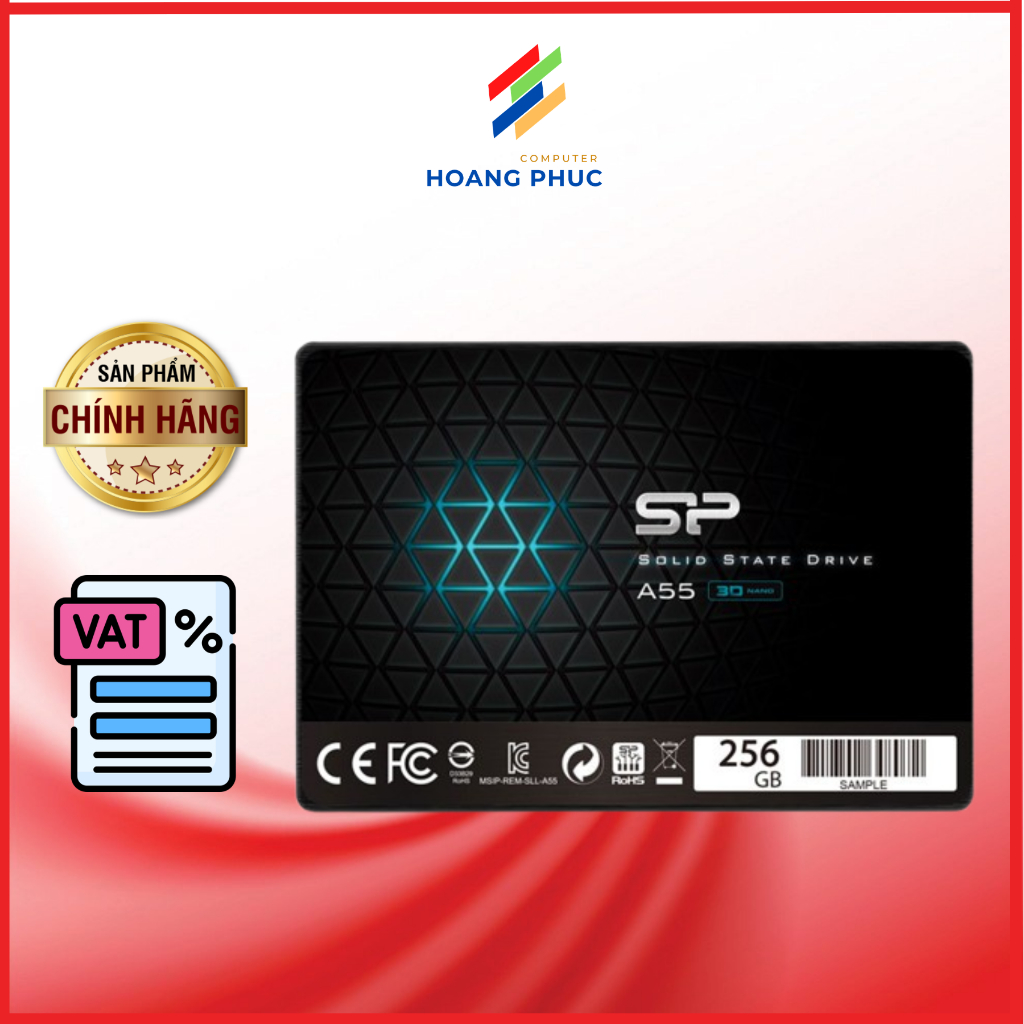 Ổ cứng SSD Silicon Power A55 128GB 256GB 512GB 1TB 2.5inch SATA - Hàng chính hãng bảo hành 3 năm