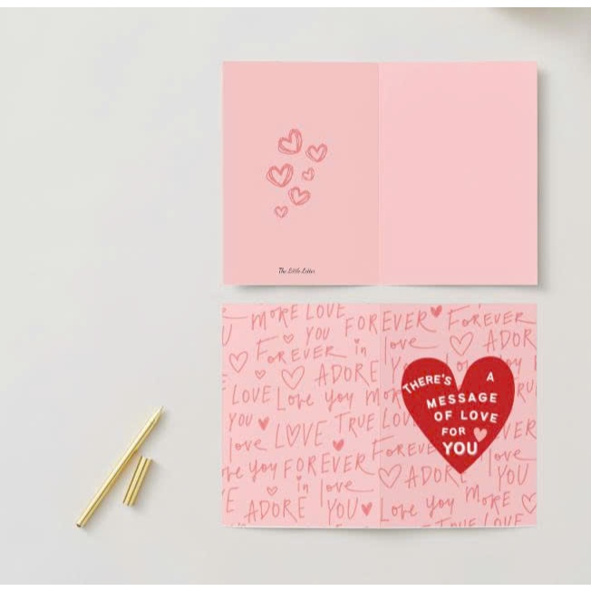 Love card - There is a message of love for you card - Thiệp tỏ tình - Thương gửi card