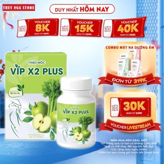 Thảo mộc giảm cân cấp tốc VIP X2 PLUS chiết xuất thảo mộc, giúp giảm cân an toàn, sáng da đẹp dáng