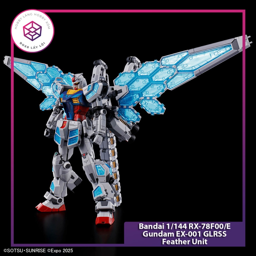 Mô hình Gundam Bandai 1/144 RX-78F00/E Gundam EX-001 GLRSS Feather Unit [GDB]