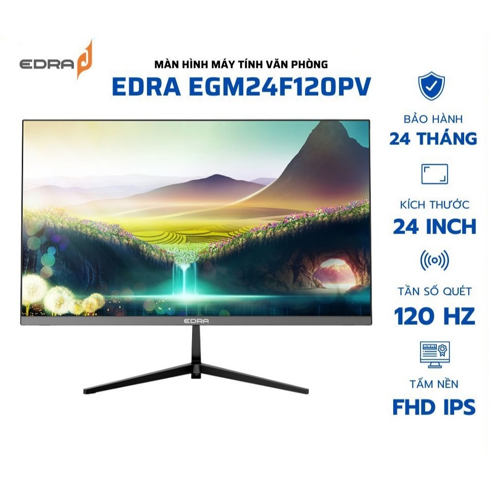 Màn hình máy tính EDRA EGM24F120s - 24inch tần số 120hz , Hàng chính hãng , Bảo hành 24 tháng