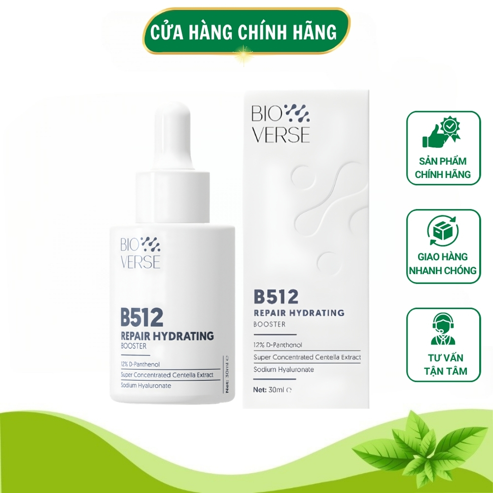 Serum Bioverse B512 Chính Hãng Tinh Chất Dưỡng Ẩm Phục Hồi Da Giúp Chăm Sóc Da Khô Giảm Ngứa Rát