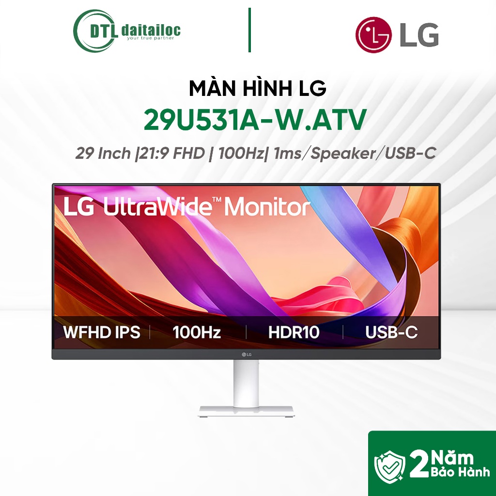 MÀN HÌNH LG 29U531A-W 29 INCH IPS FHD 100Hz 1ms | CHÍNH HÃNG | BẢO HÀNH 2 NĂM