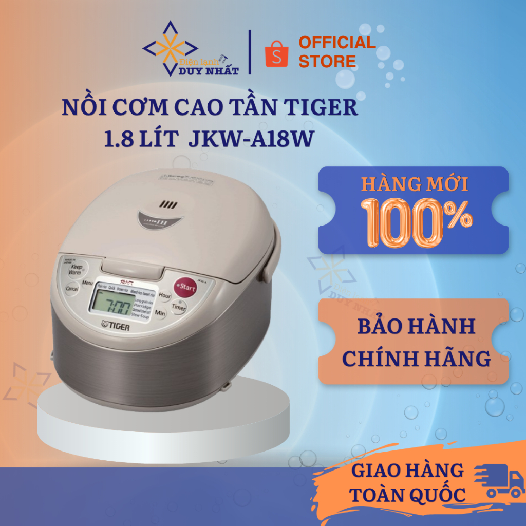 Nồi cơm cao tần Tiger 1.8 lít  JKW-A18W