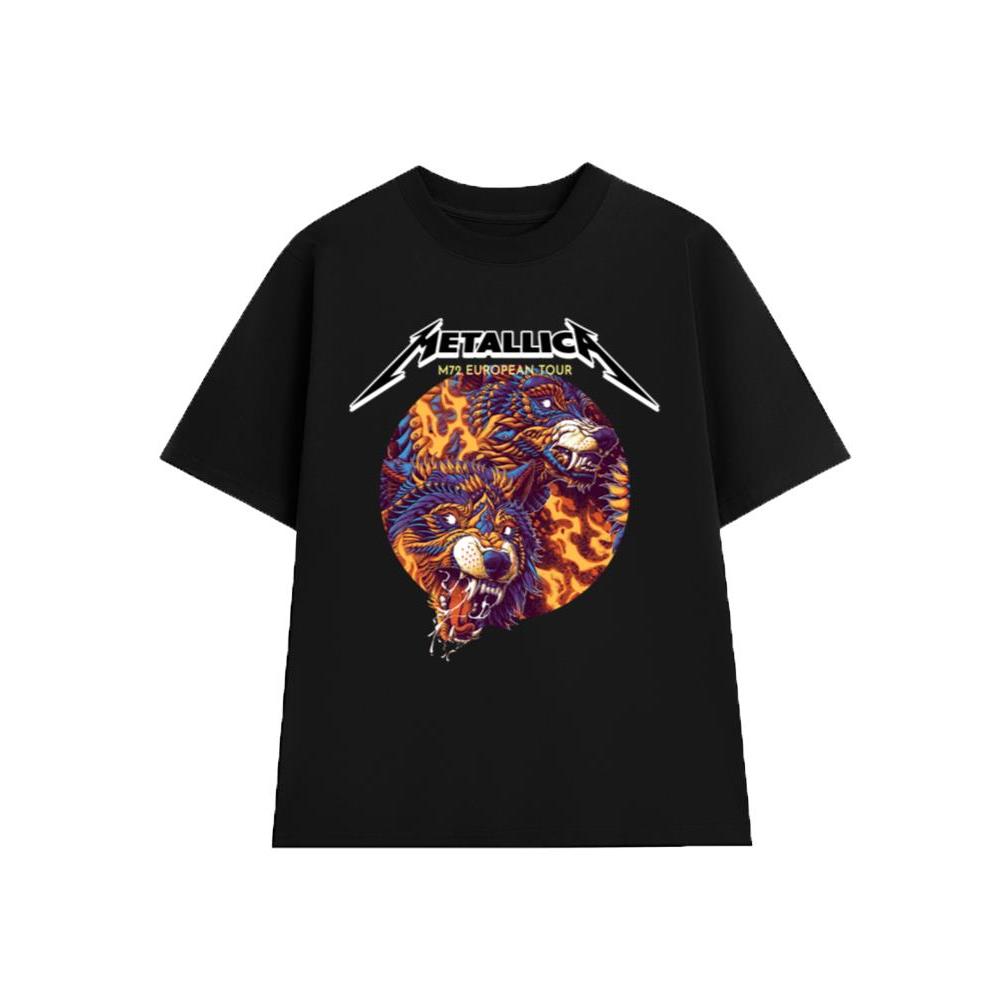 Áo Thun METALLICA Rock Band vintage ML018, Unisex Form Rộng Cotton Mềm