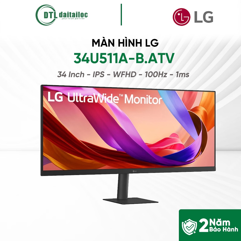 MÀN HÌNH LG  34U511A-B.ATV 34 INCH IPS WFHD 100HZ 1MS | CHÍNH HÃNG | BẢO HÀNH 24 THÁNG