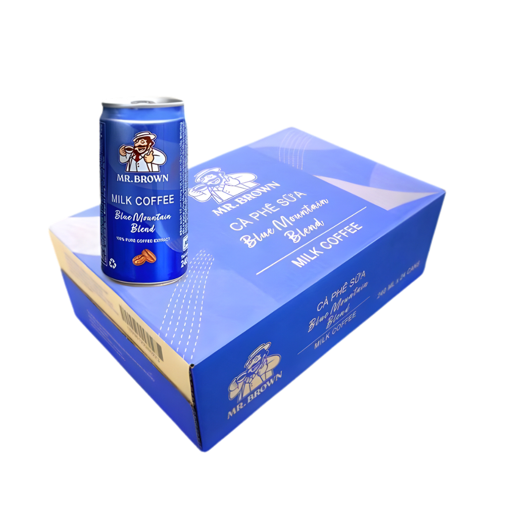 Thùng 24 lon cà phê Mr.Brown Blue Moutain 240ml