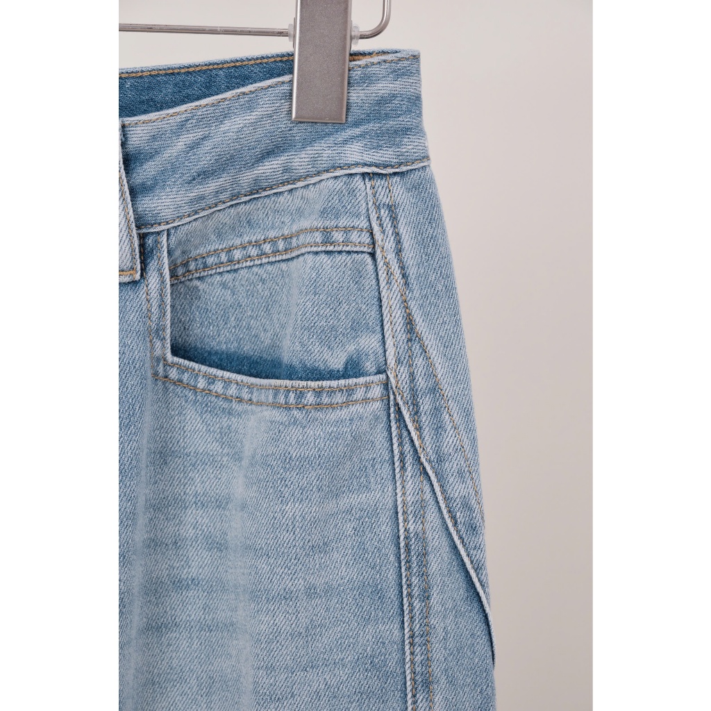 (Little Women) Quần jeans ống rộng wash màu, form basic thanh lịch, chất liệu mềm mát thời trang nữ Calie QJ071 | BigBuy360 - bigbuy360.vn