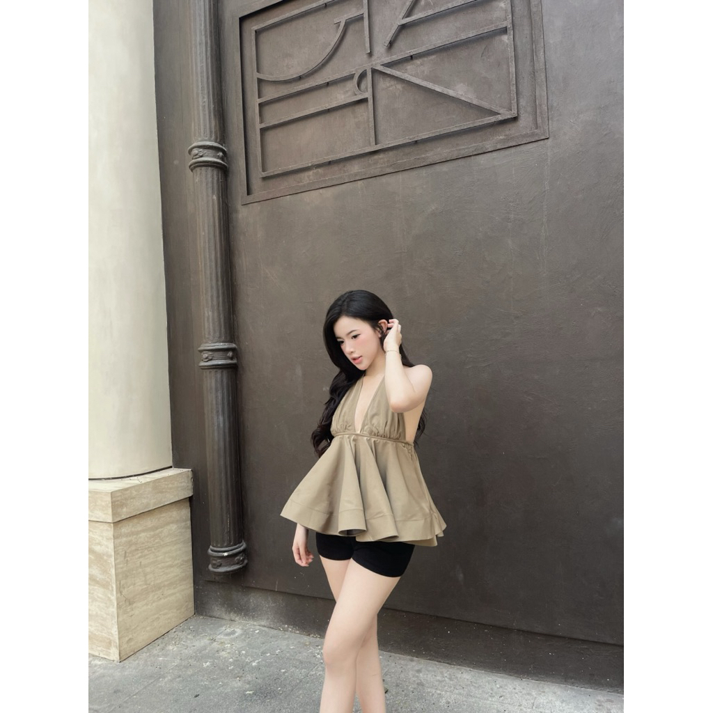 ( 𝐁𝐈𝐆𝐒𝐈𝐙𝐄 𝐒 => 𝟑𝐗𝐋 ) 𝐕𝐍𝟗𝟓 Áo “ 𝐘𝐞̂́𝐦 𝐜𝐨̂̉ 𝐕 “ xoè phồng sang chảnh tiểu thư phù hợp mùa hè by CarrotShop | BigBuy360 - bigbuy360.vn