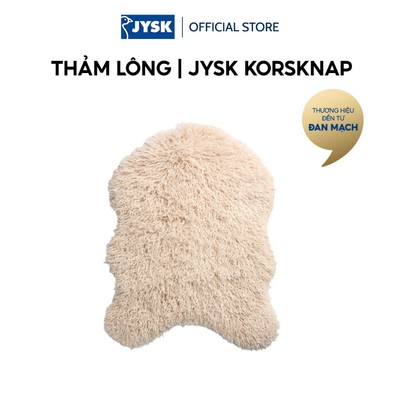 Thảm lông | JYSK KORSKNAP | polyester | be | R55xD75cm