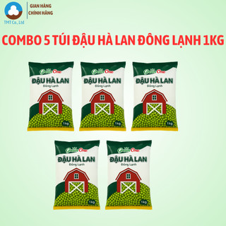 Combo 5 túi Đậu hà lan tươi đông lạnh Green One túi 1kg