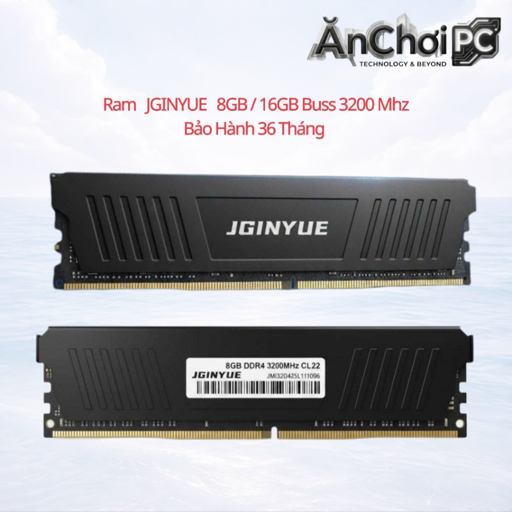 Ram JGINYUE  8GB / 16GB  DDR4 buss  3200 Mhz , Mới 100% - Bảo Hành 36 Tháng
