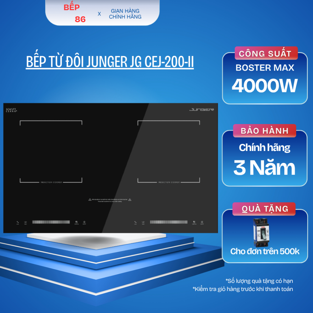 Bếp từ đôi Junger JG CEJ-200-II