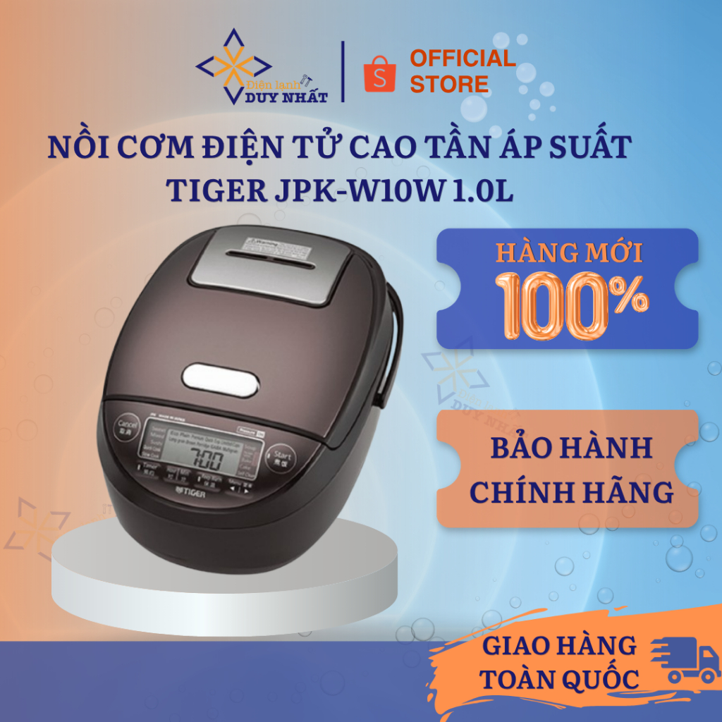 Nồi cơm điện tử cao tần áp suất Tiger JPK-W10W 1.0L