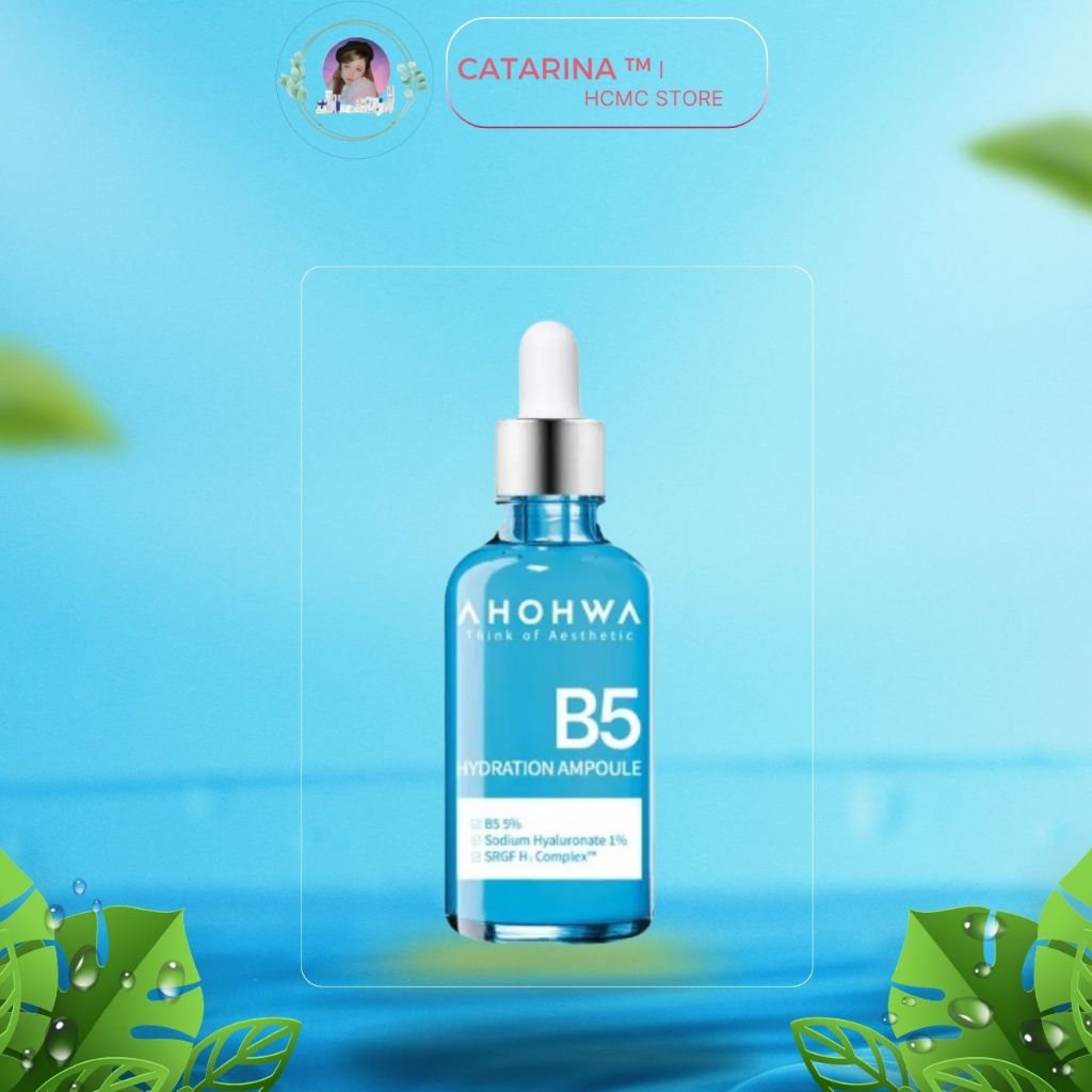 Serum Ahohwa Hydration Ampoule B5 50ml | Hỗ trợ cấp ẩm, phục hồi, làm dịu da