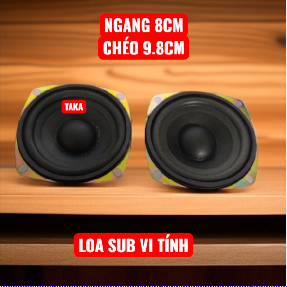 giá 1 đôi loa bass sub vi tính 8 CM -   công suất 50w gân mút cao cấp