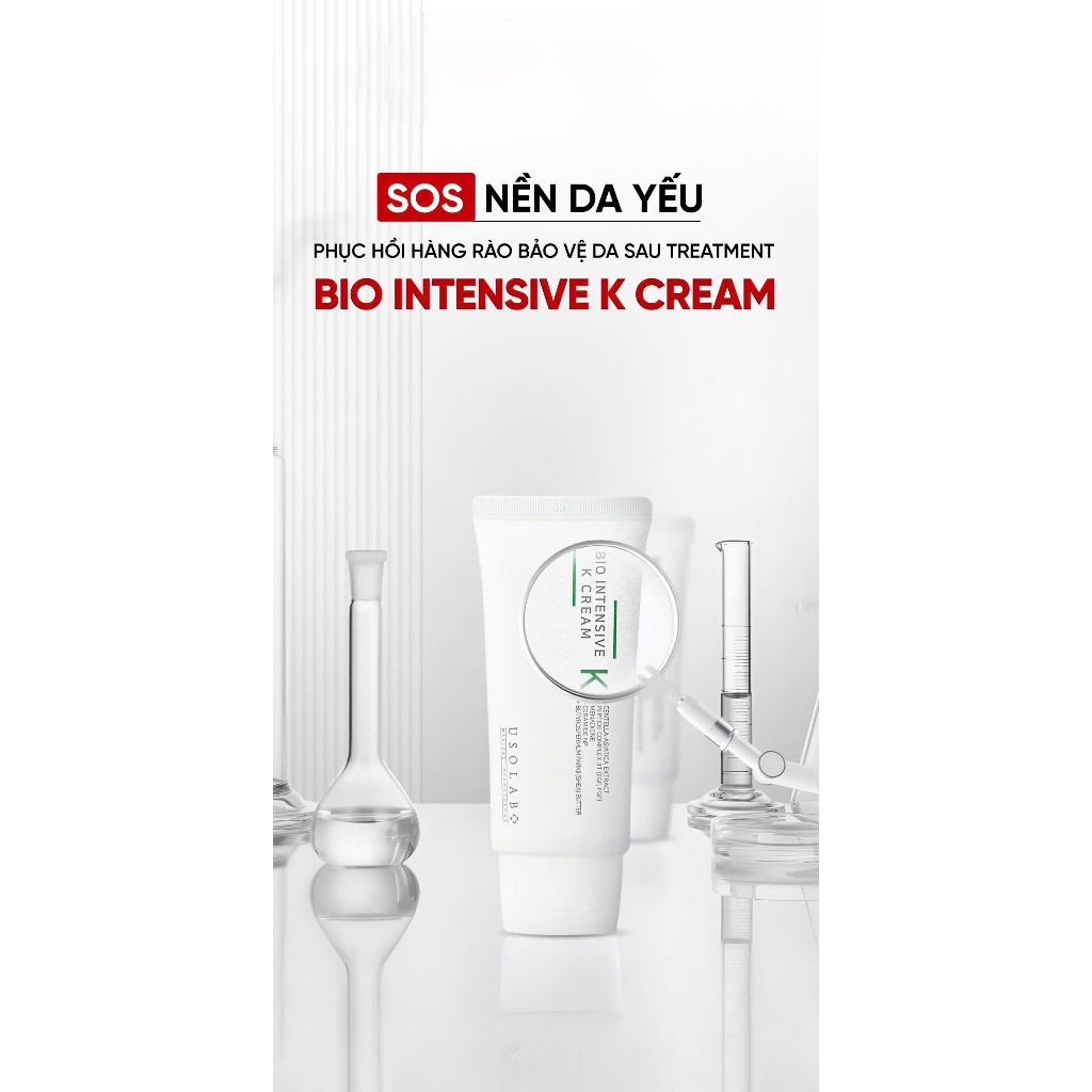 Kem dưỡng phục hồi da Bio Intensive K Cream 50ml Phục hồi, làm dịu da tức thì.