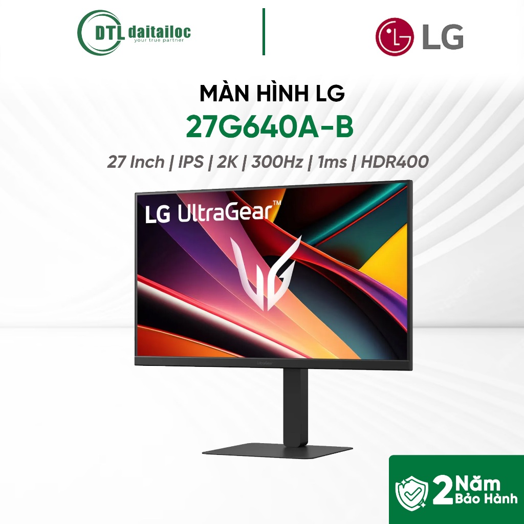 Màn Hình LG UltraGear 27G640A-B 27 inch IPS 2K 300Hz 1ms I Chính hãng I Bảo hành 2 năm