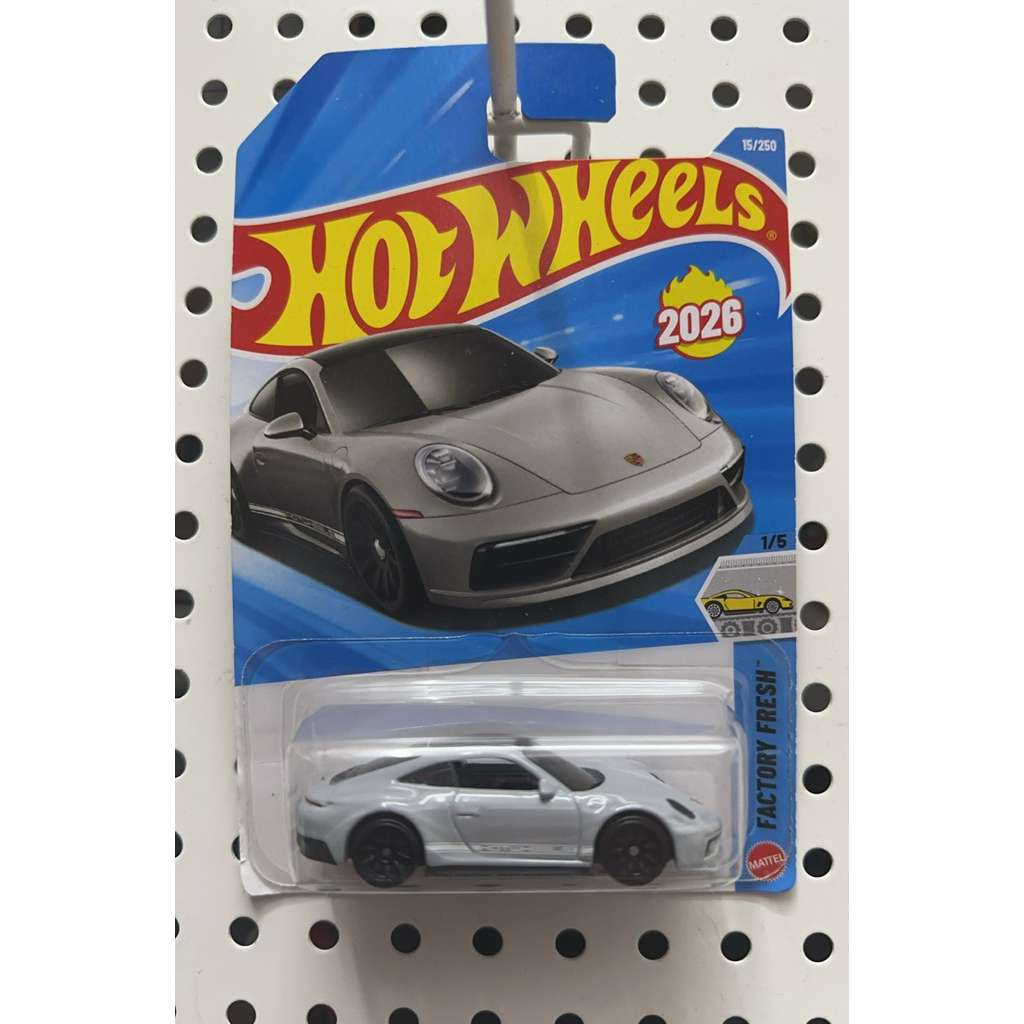 Hotwheels Porsche 911 Carrera T - Xám