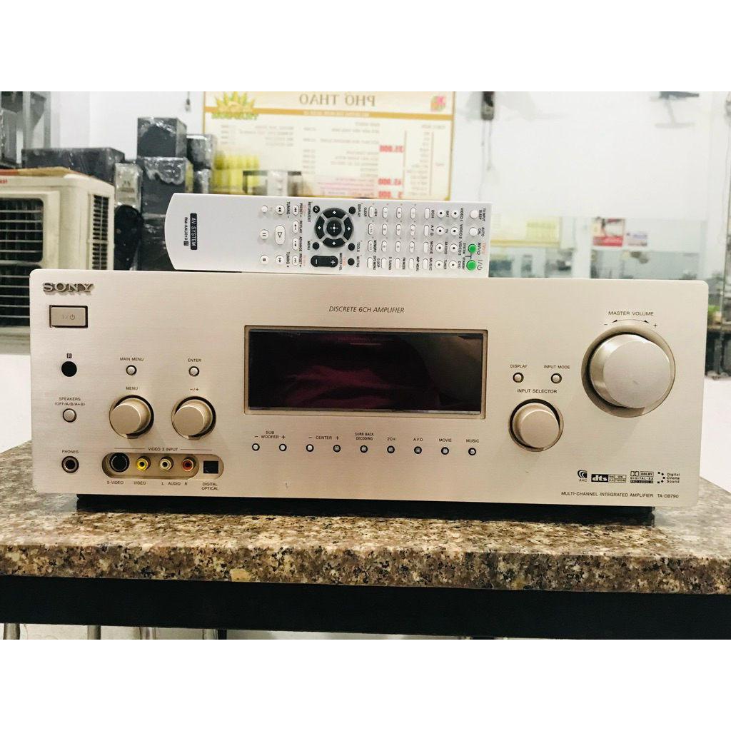 Amply Sony TA-DB790 công xuất 200w máy chạy 14 sò than zin mới đẹp âm thanh rất hay