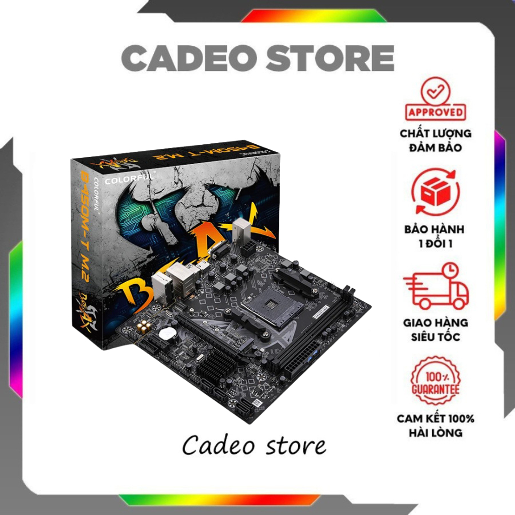 Main Colorful B450M-T V14 Gaming AM4, Hỗ Trợ Ryzen 3/5/7, DDR4, M.2, Hiệu Năng Ổn Định