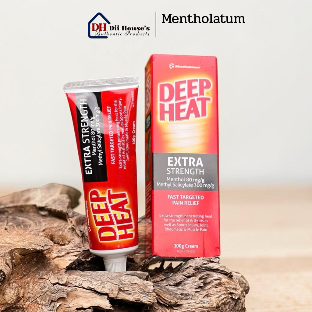 Kem Xoa Bóp - Mentholatum Deep Heat Extra Strength 100g - dii.