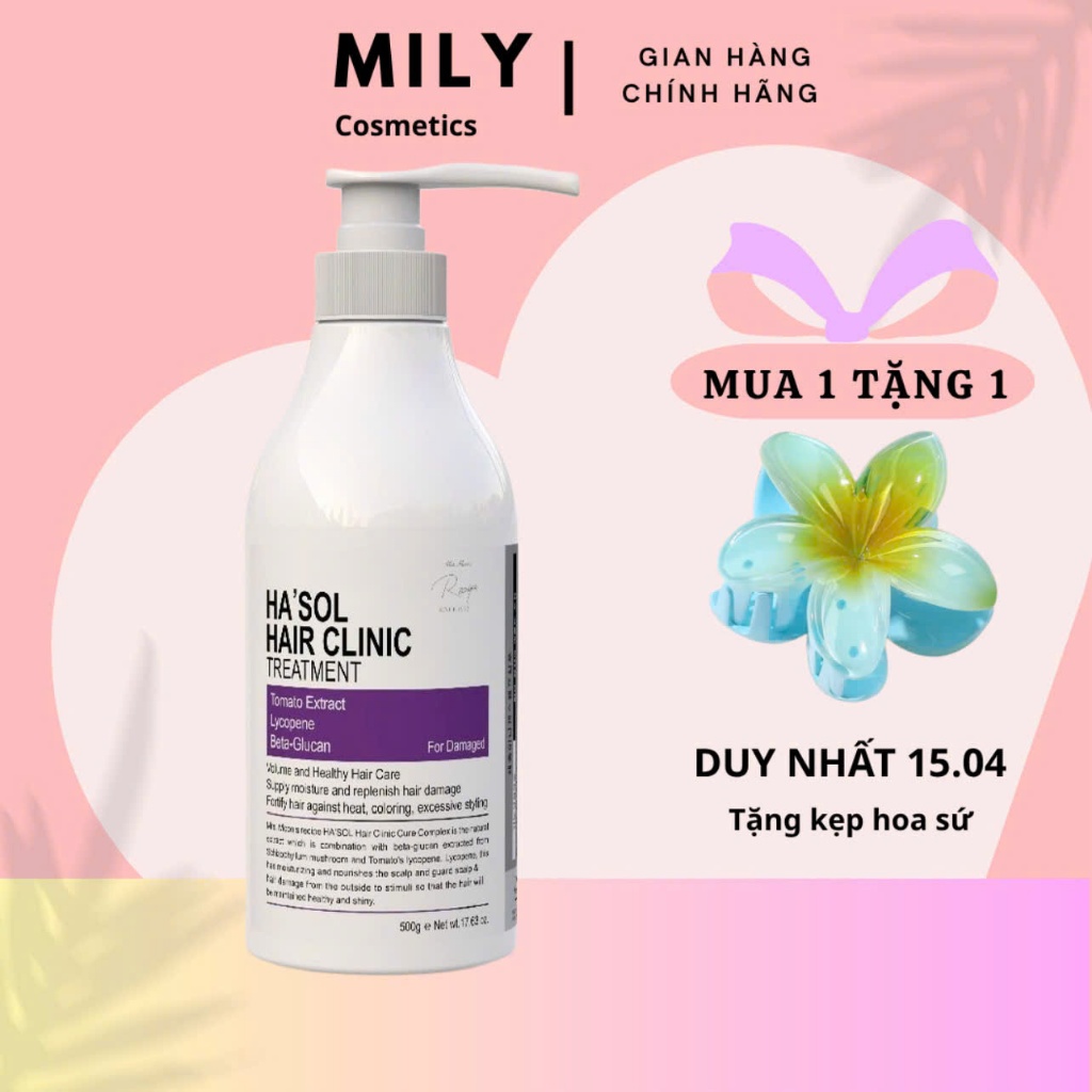 Kem Ủ Tóc Hasol Hair Clinic Treatment Phục Hồi Hư Tổn Và Giảm Gãy Rụng, Dưỡng Tóc Mềm Mượt, Chắc Kho