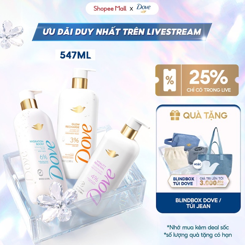  [LIVE] Sữa tắm Dove Serum Dưỡng da chuyên sâu 547ml | BigBuy360 - bigbuy360.vn