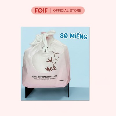 [HB Gift] [Hàng tặng không bán]  TOOLA Disposable Face Towel 80 PCS - PC-TLA064