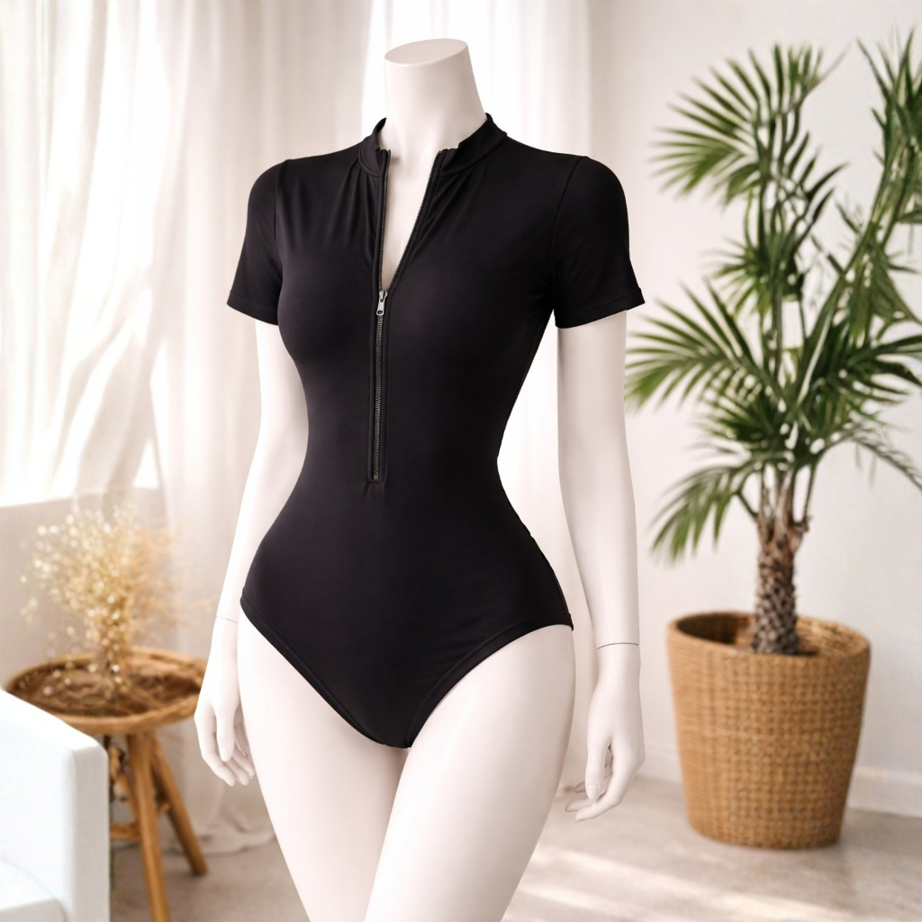Bikini Liền Mảnh Đi Biển Chất Thun Co Dãn Thoải Mái, Che Khuyết Điểm, Tôn Dáng, Đồ Bơi Nữ Kín Đáo | BigBuy360 - bigbuy360.vn