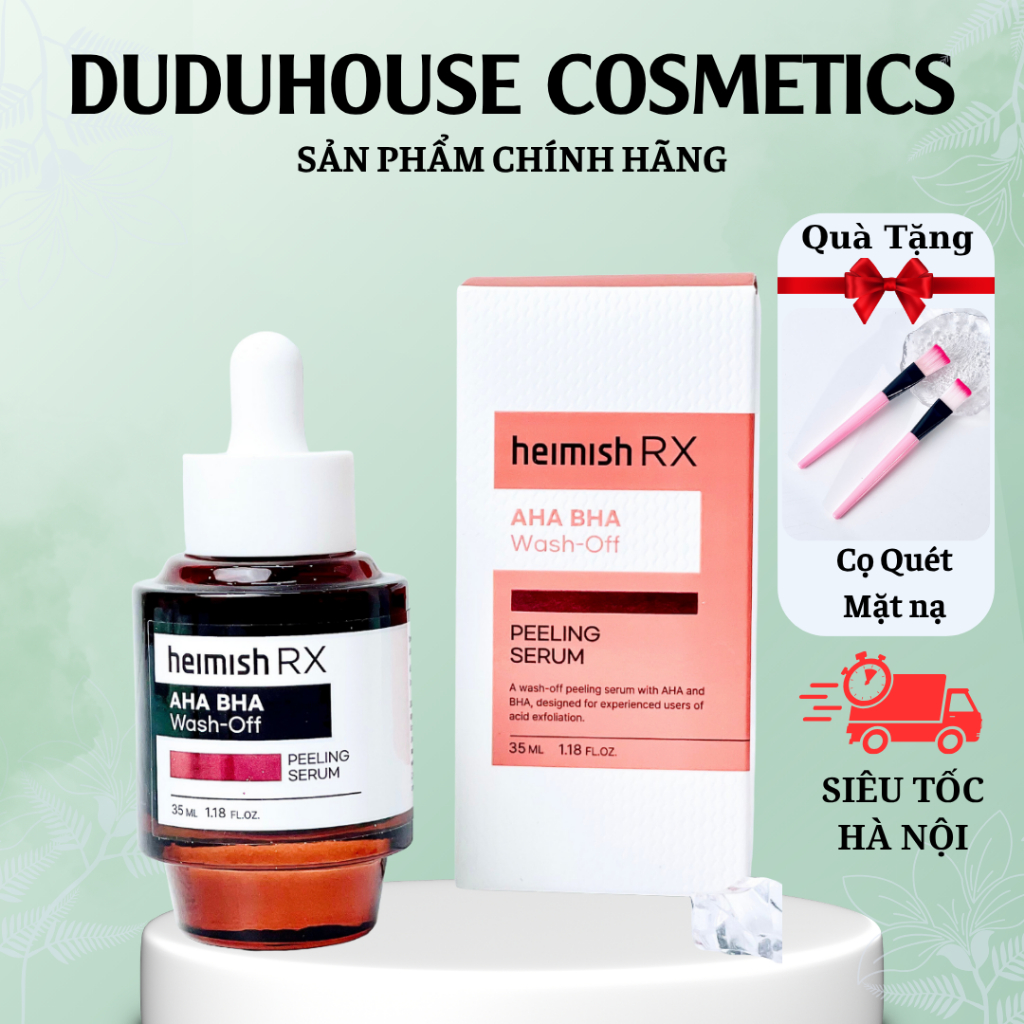 Tinh Chất Peel Da Heimish RX AHA BHA Wash off Peeling Serum 35ml Duduhouse
