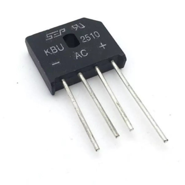 Cầu Diode KBU2510 25A 1000V (25A dẹt)