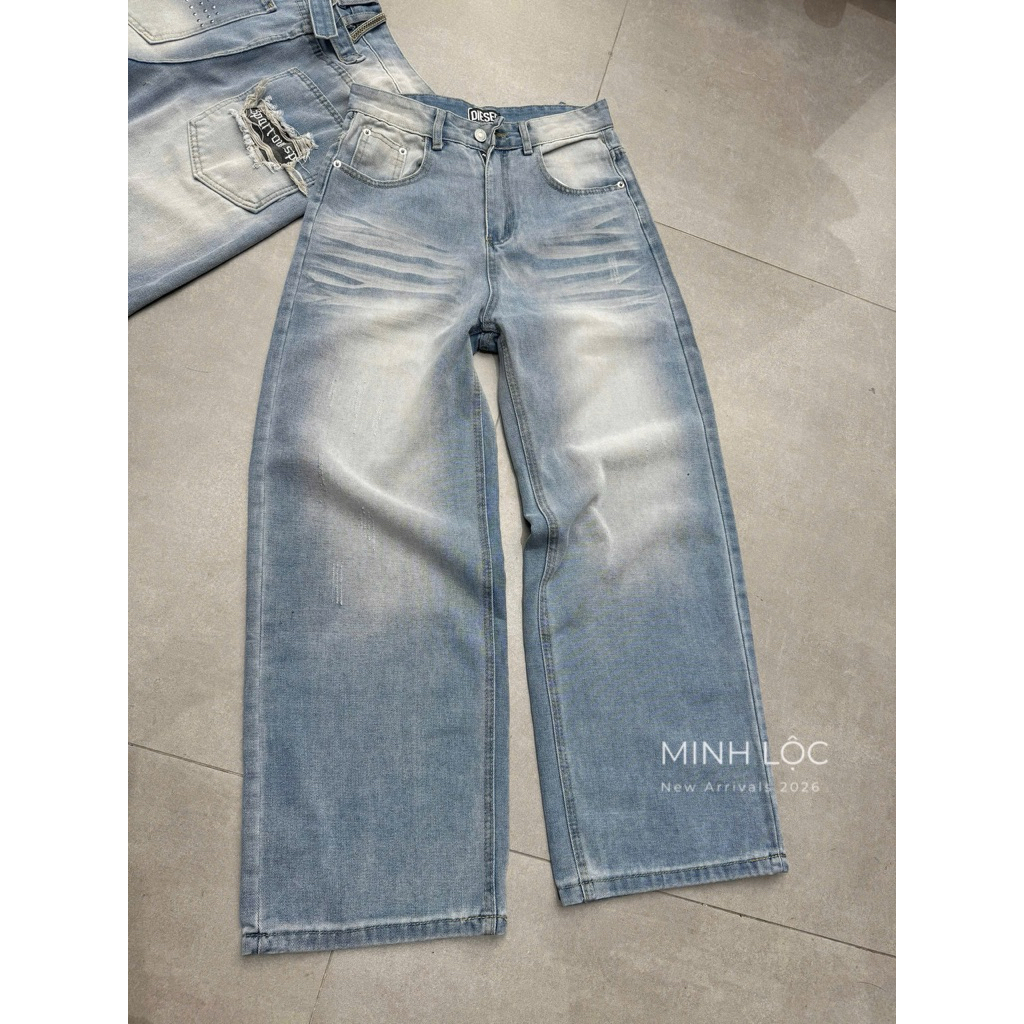 Quần jean xuông Diesel đinh túi wứah 𝙇𝙖𝙣𝘼𝙣𝙝𝙊𝙧𝙙𝙚𝙧•