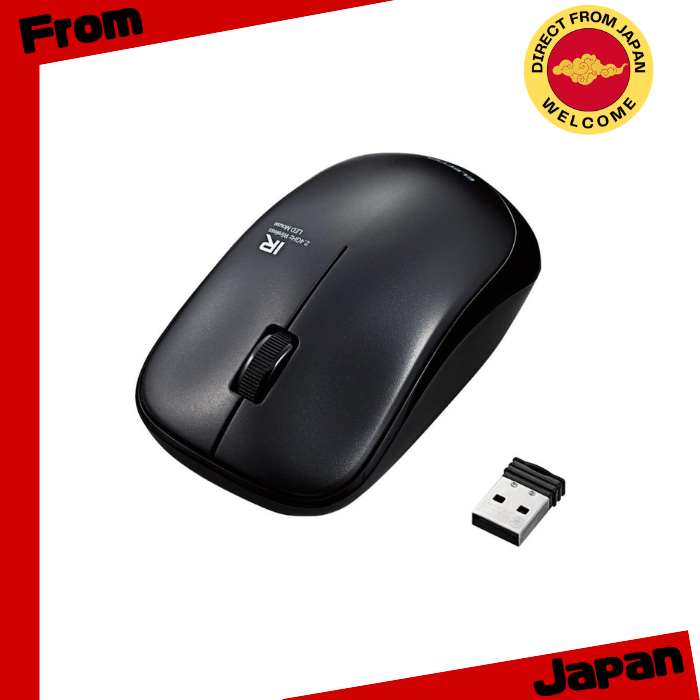 Chuột hồng ngoại không dây ELECOM (3 nút) dòng M-IR07DR [Direct from Japan]