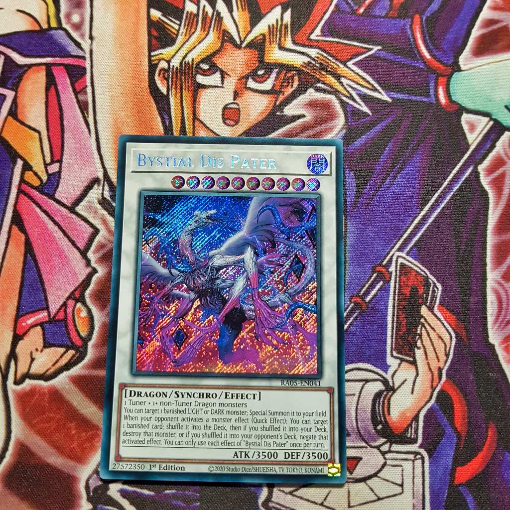 Thẻ bài Yugioh chính hãng | Bystial Dis Pater | RA05 Super, Ultra, Secret Rare.