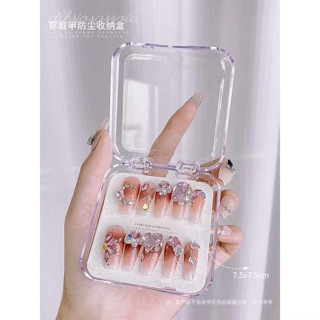 Hộp mifan đựng nailbox ( sét 10 hộp ) hộp nail mi, hộp đựng nail box
