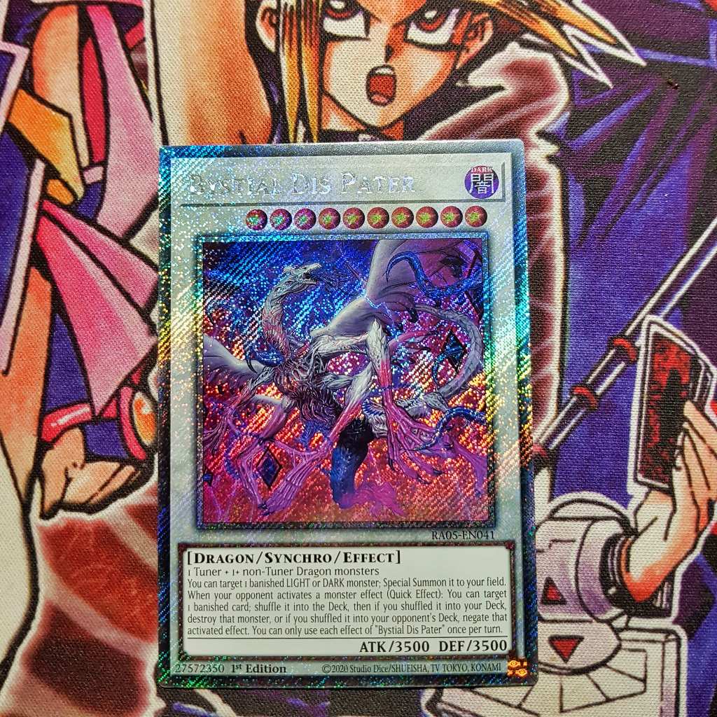 Thẻ bài Yugioh chính hãng | Bystial Dis Pater | RA05 Platinum Secret Rare.